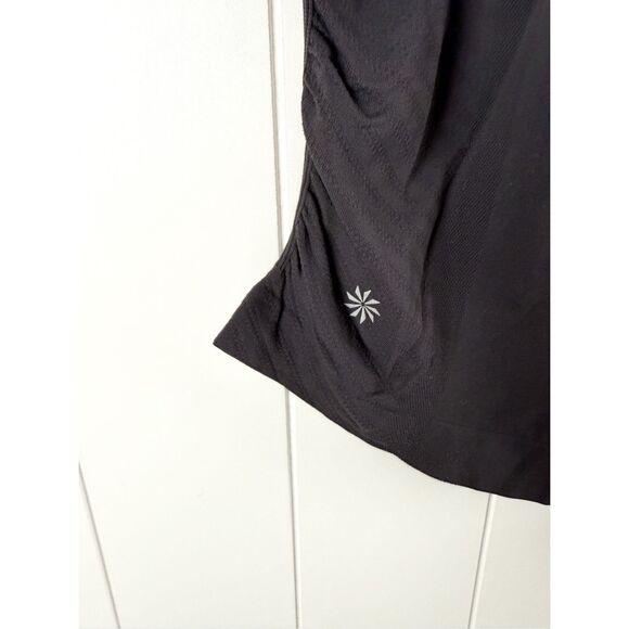 Athleta Momentum Tee Seamless Purple Gray Top Activewear Workout Size S - Picture 3 of 8